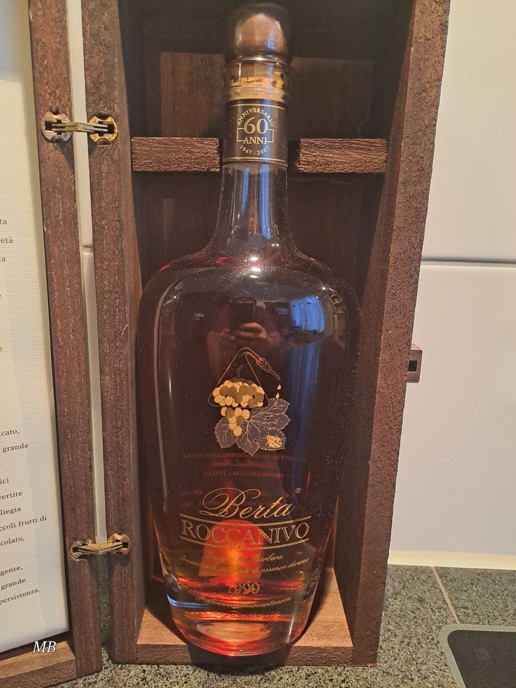 Berta Spirituosen: Berta Grappa Roccanivo 1999 mit OHK – Neu und originalverpackt aus Elsau von Kellerraeumung 1