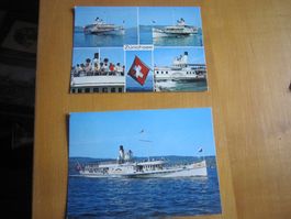 No 17 schöne Postkarten Zürichsee
