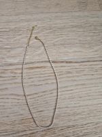 Goldige Tennis Diamant Halskette