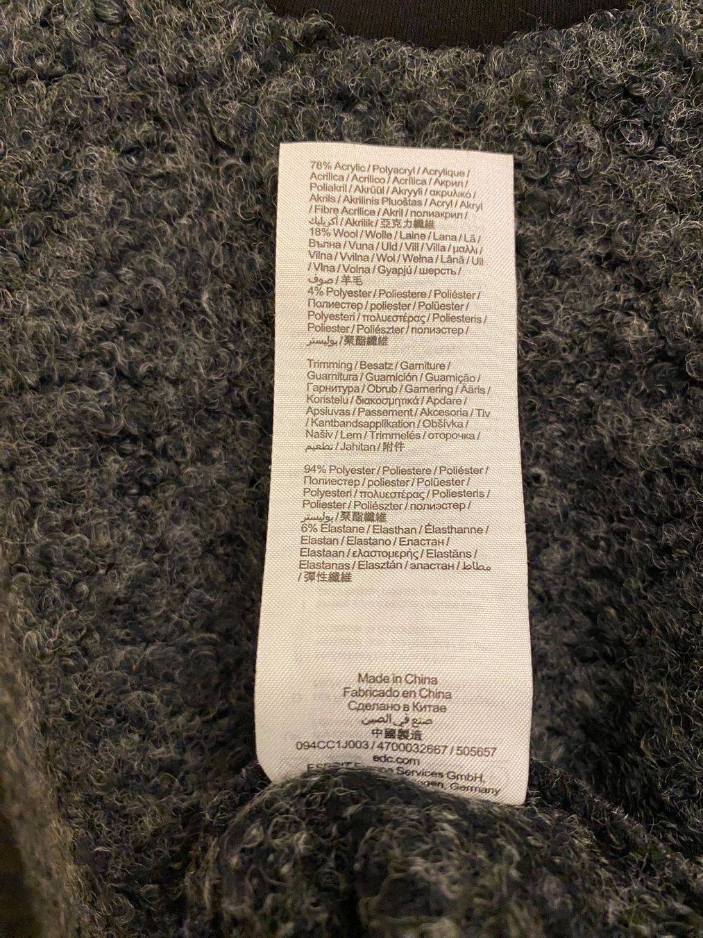 Esprit Maglioni & Felpe: Neu - Strickjacke von EDC, g. S, dunkelgrau – Nuovo (secondo la descrizione) da Zürich venduto da ZuriShrek 3