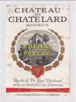 Etikette - Château du Chatelard (Montreux) /bd