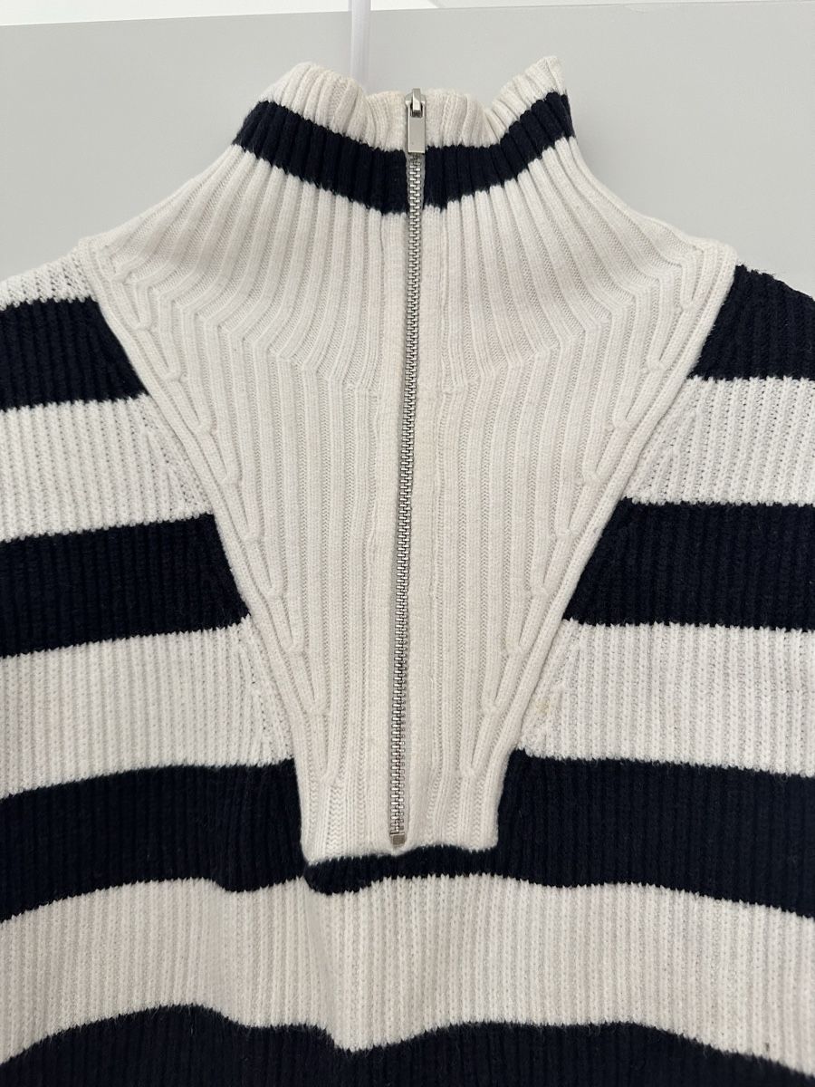 Mango Maglioni & Felpe: Striped MNG Zip Neck Sweater – Usato da Zürich venduto da juz_2t2j 2