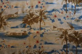 Tissu coton imprimé plage