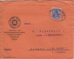Illust. Brief (Bahnpoststempel) D-CH