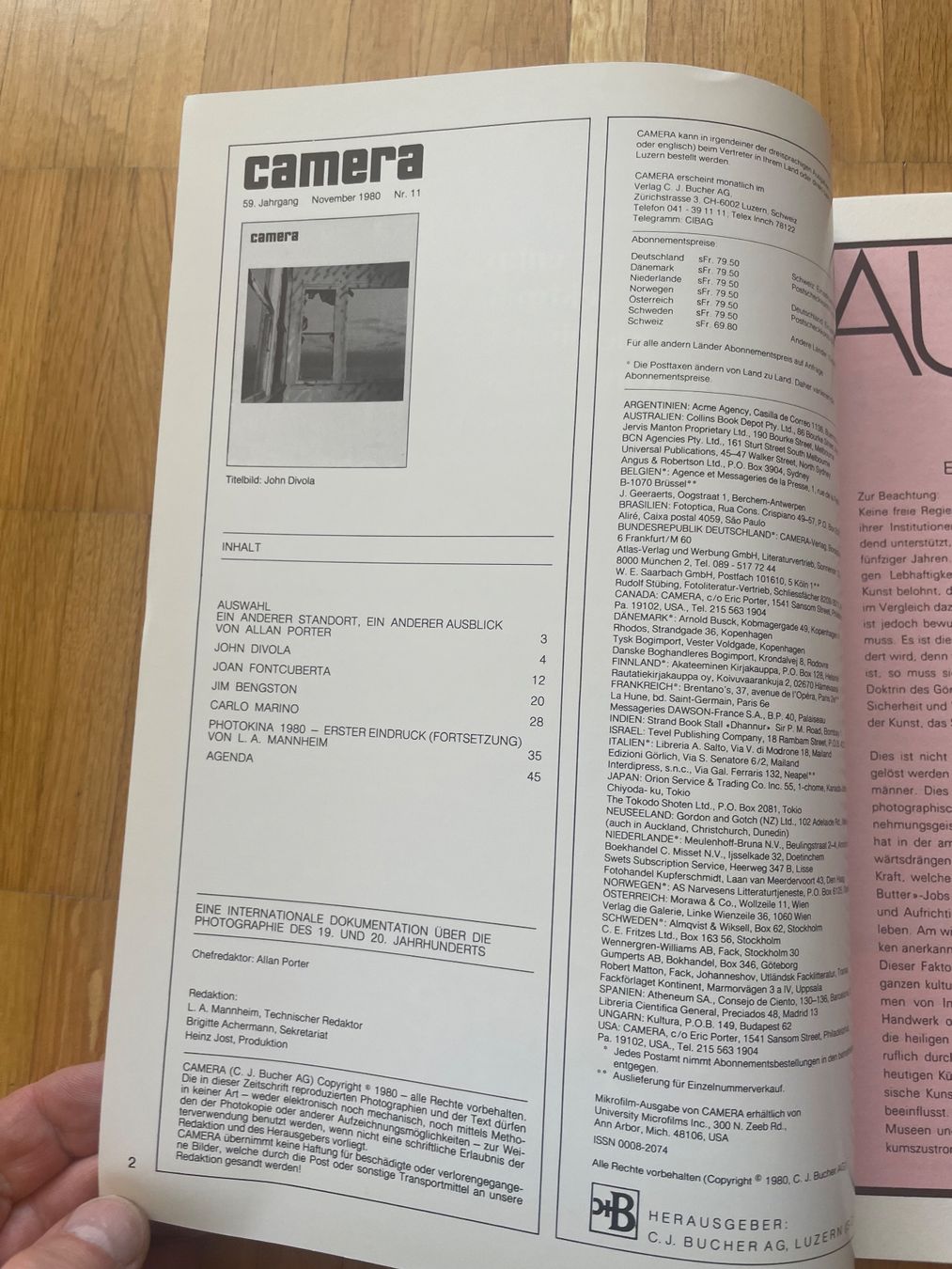 Riviste & Magazine: Camera Zeitschrift, 1980 – Usato da Zürich venduto da Chrigelvelo 1