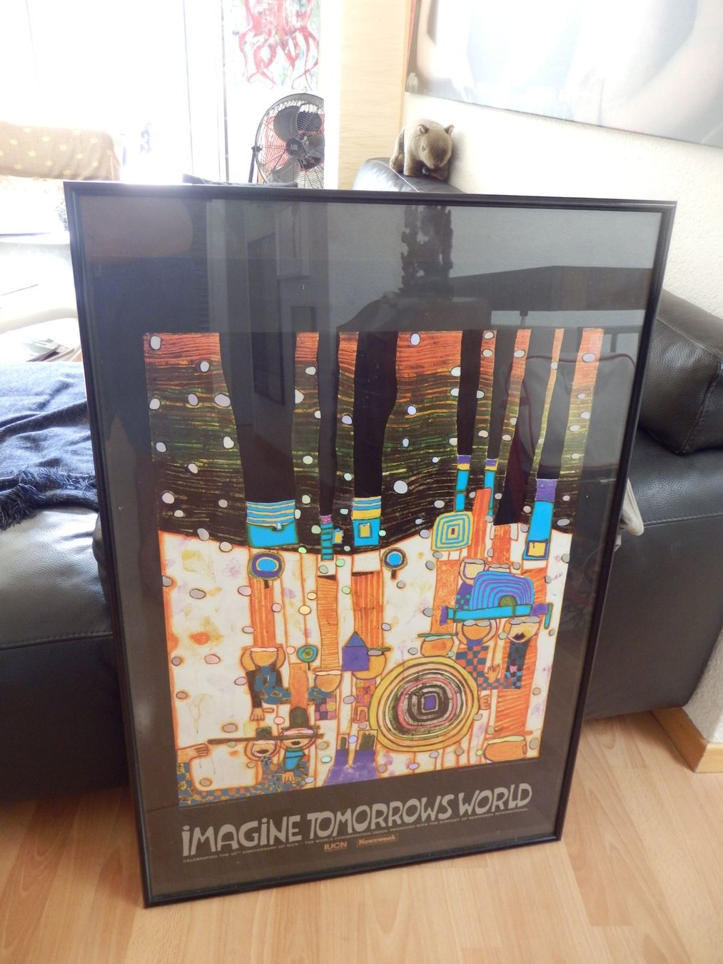 Poster & Bilder: Friedensreich Hundertwasser - "Blue Blues - Orange Version " – Gebraucht aus Emmenbrücke von Schubi1