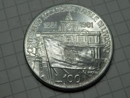 Italien 100 Lire, 1981 100. Jahrestag der Gründung