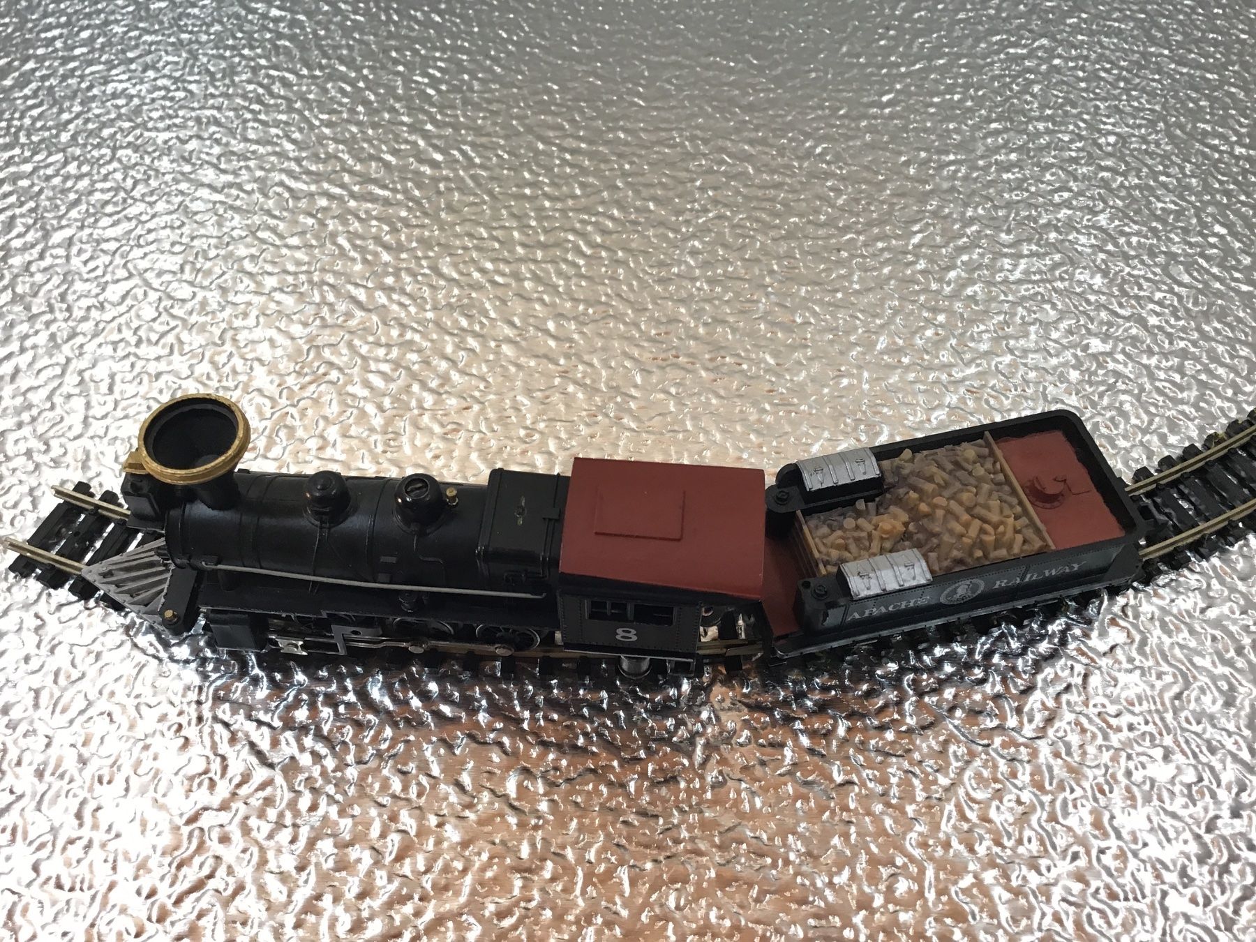 Modelleisenbahnen: Dampflokomotive mit Waggon Apache Railway Nr. 8 – Gebraucht aus Männedorf von Spezial-Modelle 3