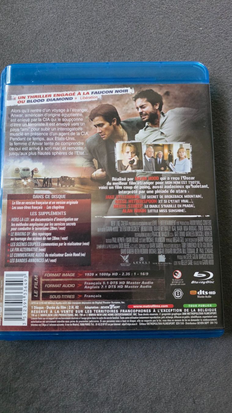 Tutti i DVDs: DETENTION SECRÈTE Blu-ray – Usato da Bionnens venduto da Meg011 1