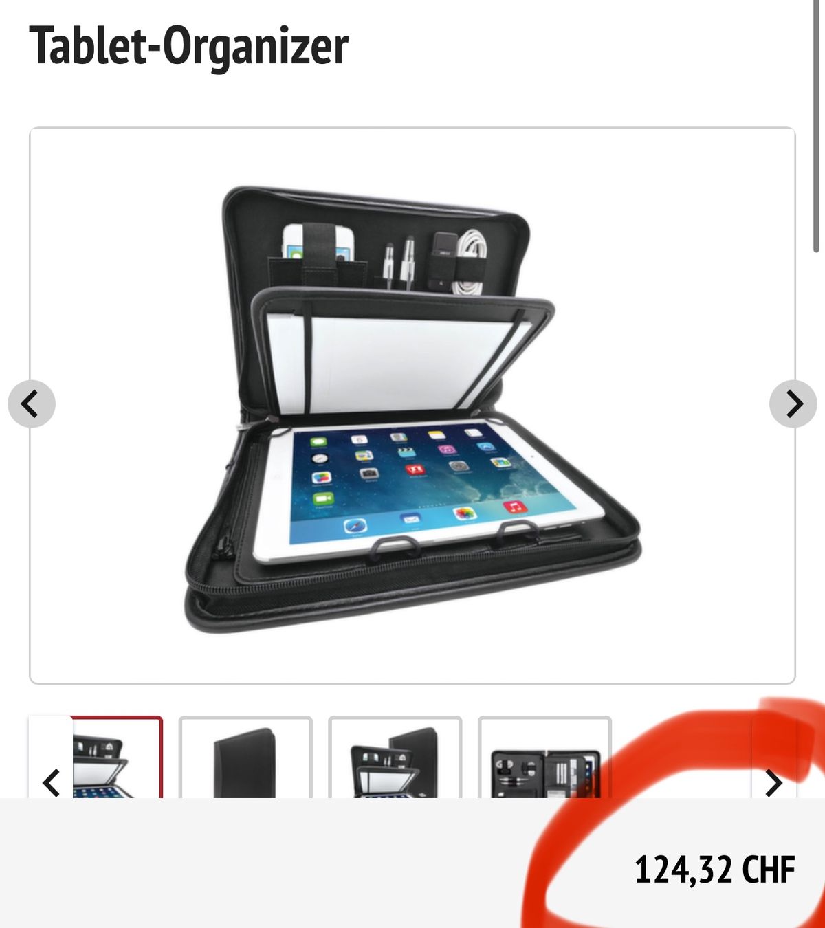 Borse: neuer Tablet-Organizer bzw. Mappe mit Universalhalter – Nuovo e nell'imballaggio originale da Necker venduto da liq24 3