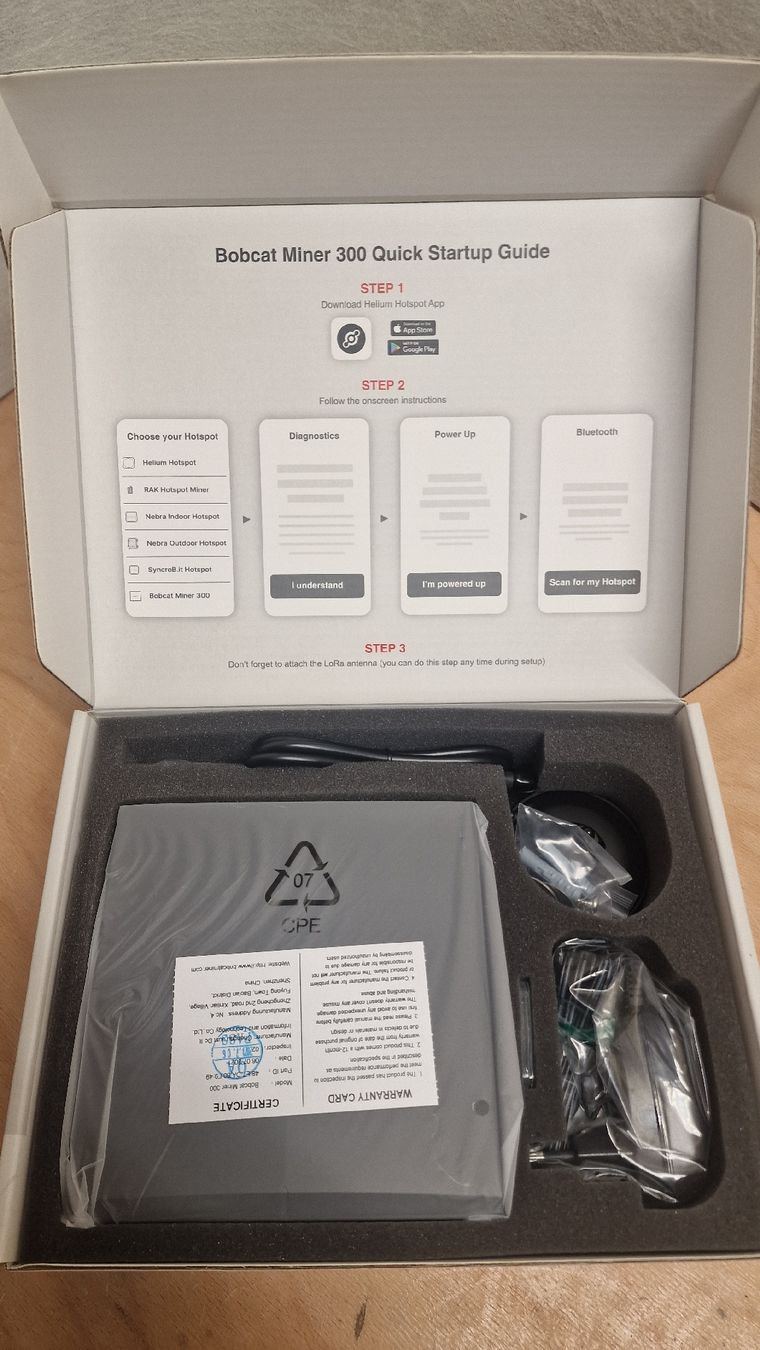 Bobcat Coin Miner: Bobcat Miner 300 Helium Hotspot Miner – Nuovo e nell'imballaggio originale da Stetten AG venduto da NE-Services 2