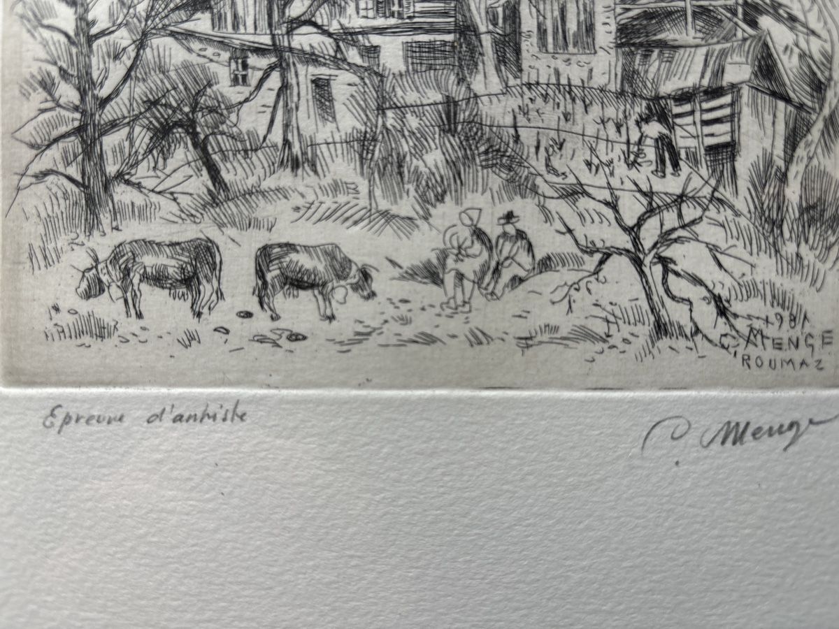 Dipinti: Charles Menge ( 1920-2009 ) – Usato da Sion venduto da pasadena1914 2