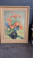 Blumenstillleben Öl auf Leinwand mit Rahmen 40x60cm