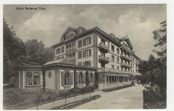 Cartoline postali: AK Hotel Bellevue THUN – Nuovo (secondo la descrizione) da Kirchberg BE venduto da Mgh