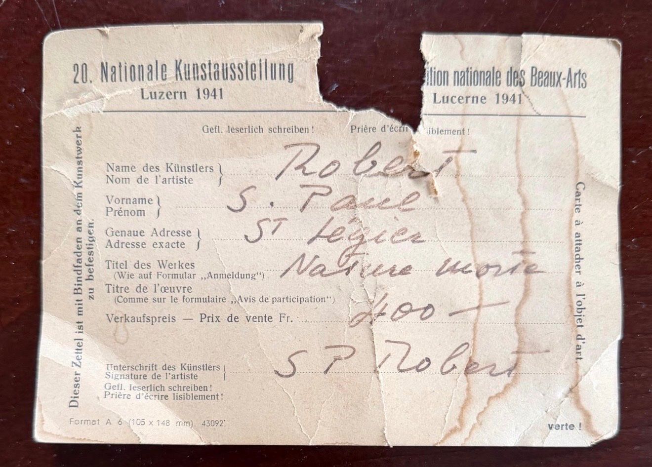 Dipinti: Steven Paul ROBERT (1896-1985) – Usato da Grosshöchstetten venduto da Perle1951 4