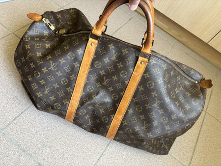 Grand sac de voyage Louis Vuitton Keepall 60 Vintage (1988)