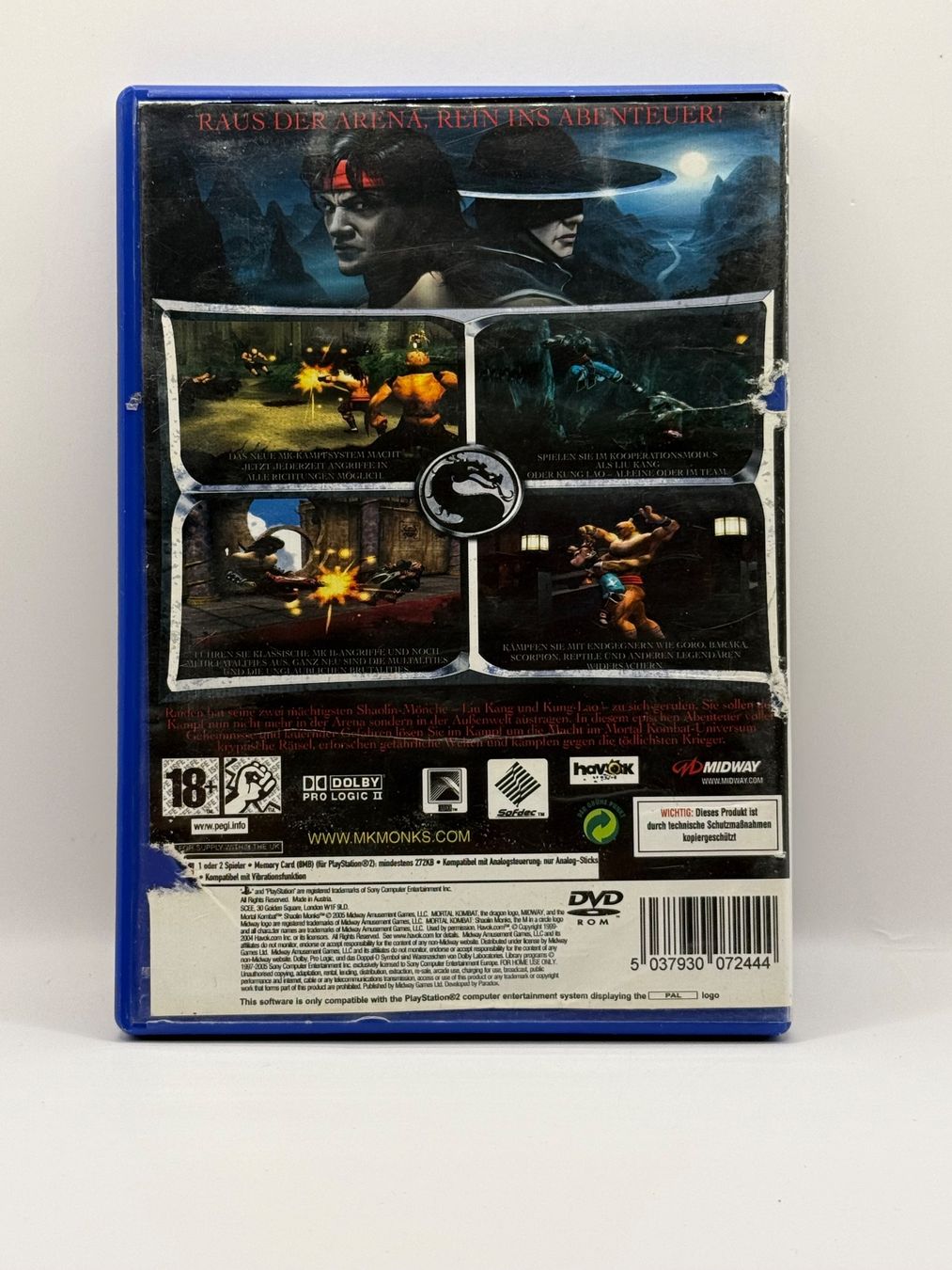 Spiele: Mortal Kombat : Shaolin Monks - Playstation 2 – Gebraucht aus Dietikon von gab_qz7y 1