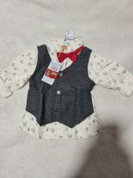 Chemise fête avec gilet little bear 18 mois 81cm