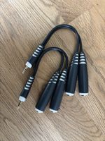 Adaptateurs audio jack 3.5mm vers double jack, lot de 2