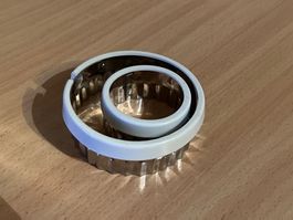 Guetzli Ausstecher, 2 Stk, Metall, Motiv: gewellter Kreis