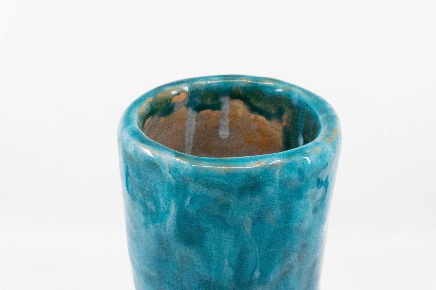 Vasen & Gefässe: Blaue Vase aus Keramik / ca. 22 cm – Gebraucht aus Zürich von ZuercherBrockenhaus 6