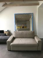 Sofa Bed Beige Two Seater