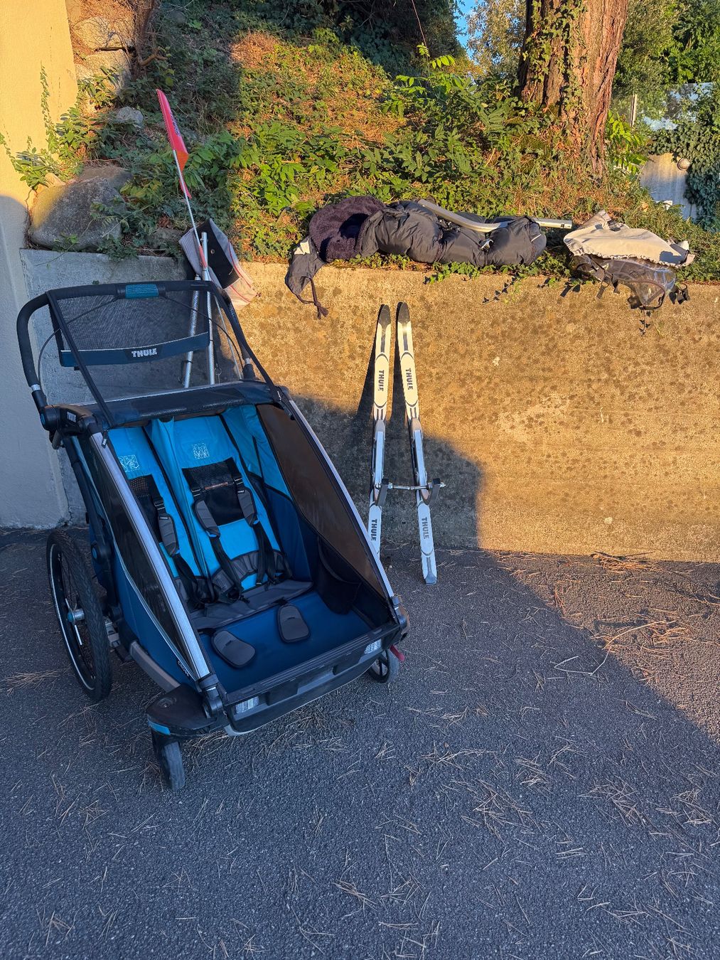 Thule Anhänger: Thule Chariot Cross 2 + skis & accessories – Gebraucht aus Zürich von CircularEco