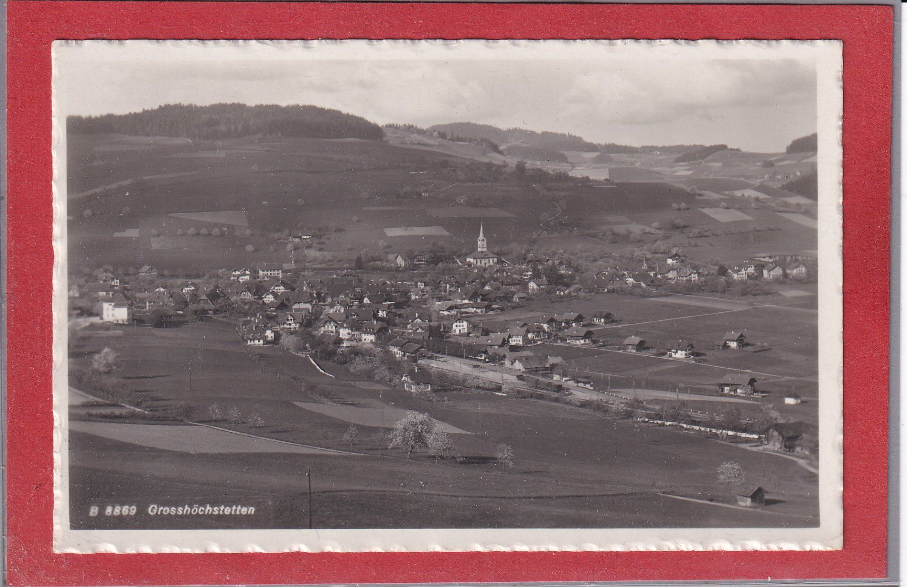 Ansichtskarten: Grosshöchstetten - 1937 – Gebraucht aus Orvin von Pyaeschli
