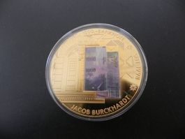 Grosse Medaille 1000 Franken Banknote Erstausgabe 1998
