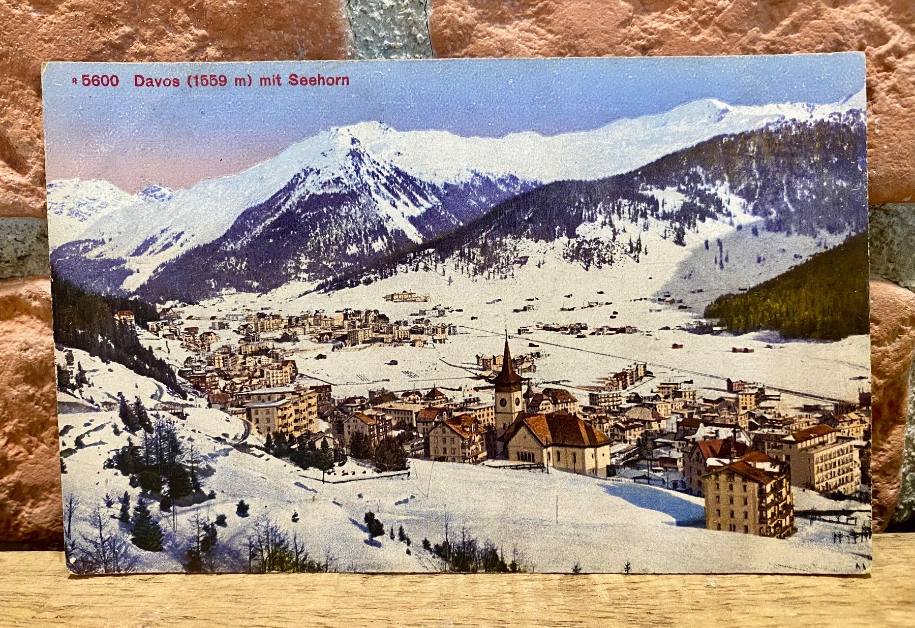 Ansichtskarten: DAVOS mit Seehorn im Winter – Gebraucht aus Root von ENGLAND-TREASURES