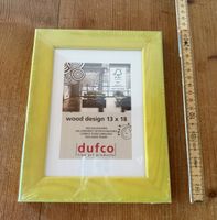 Neuer, gelber Fotorahmen von Dufco, 13x18 cm, Top Zustand