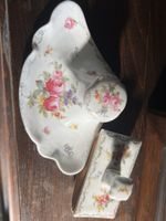 Tintenfach, Stempfel mit Blumenmuster Dekor