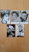 Original Autogramme auf Vintage Postkarten / Fotos (5 St.)