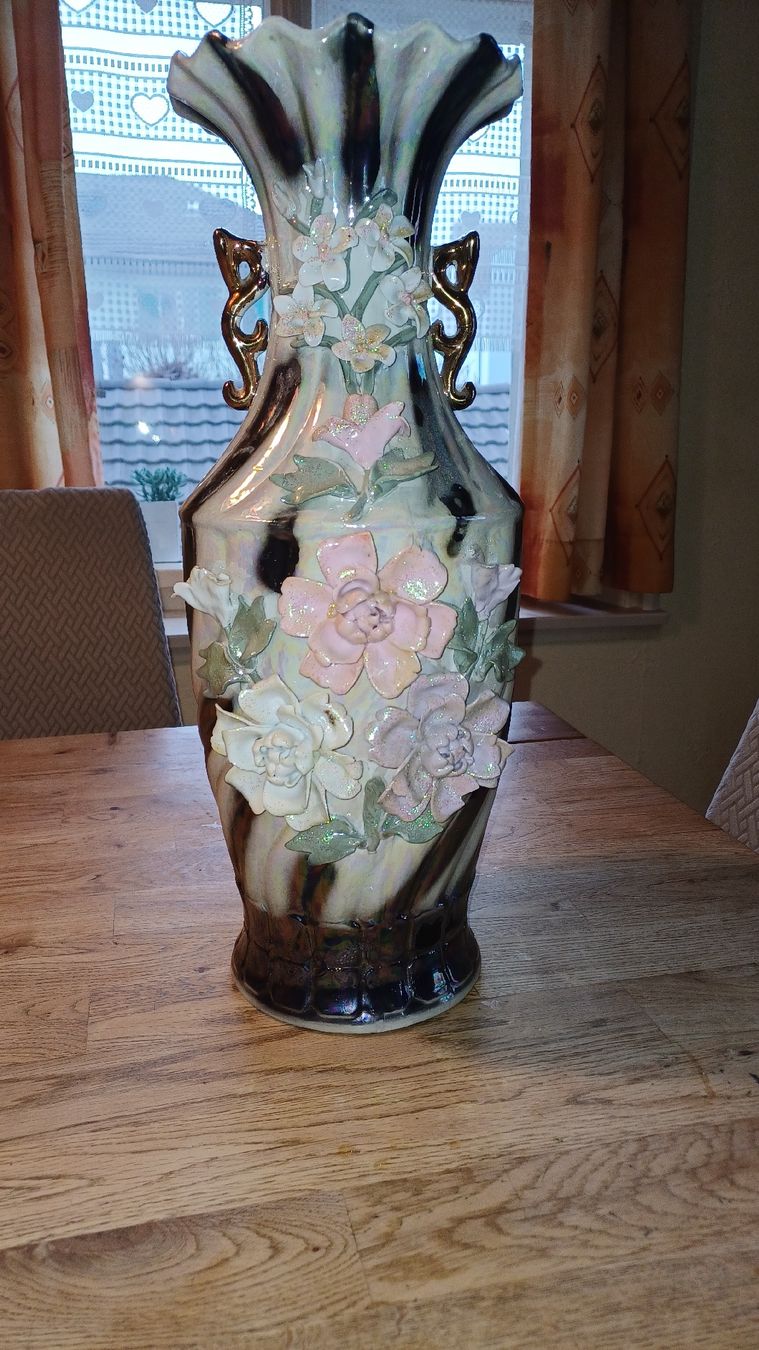 Vasi & Recipienti: Grosse Bodenvase mit Blumen – Usato da Flawil venduto da Naphtali 1
