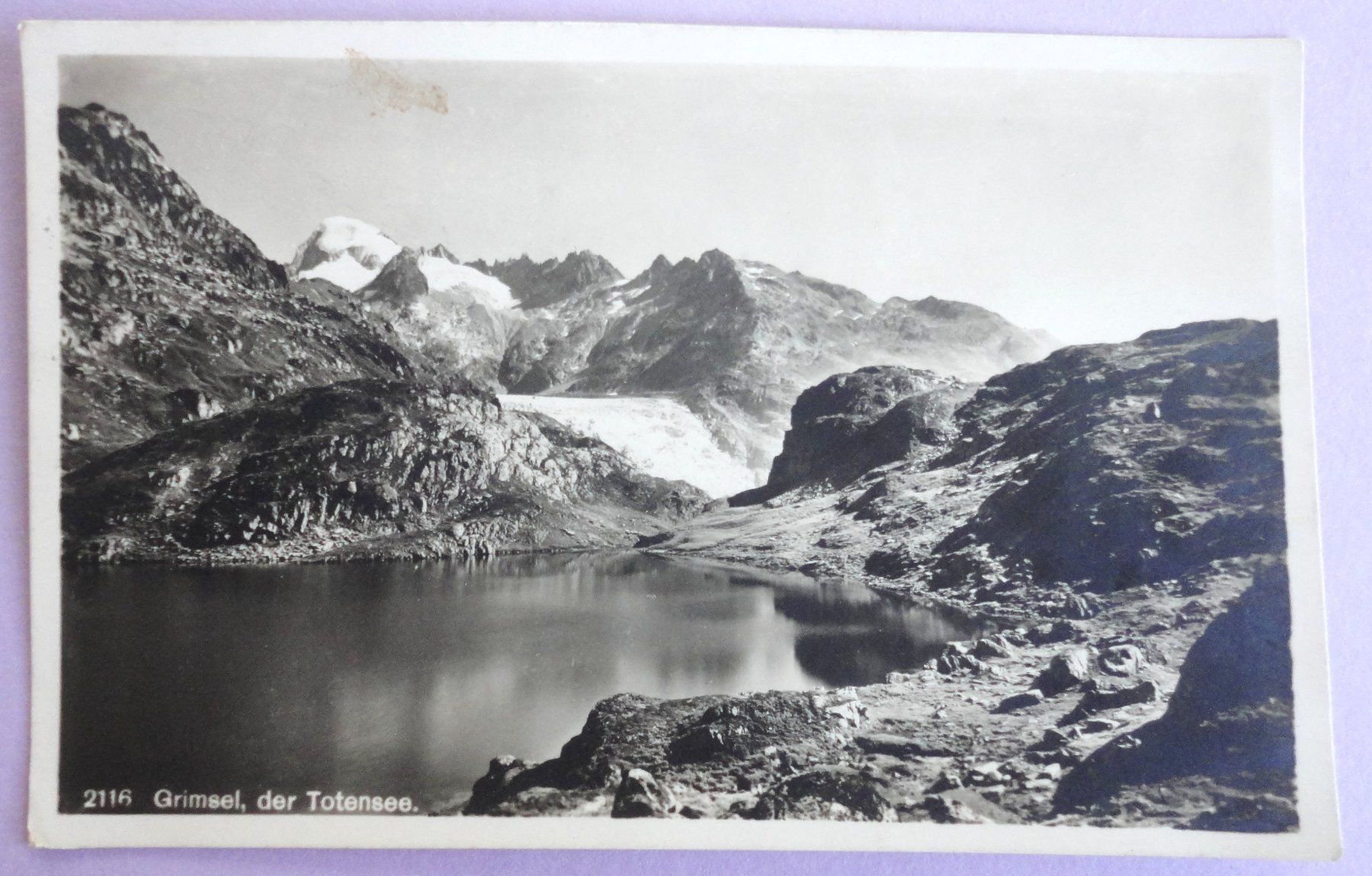 Ansichtskarten: Grimsel, der Totensee – Defekt aus Fétigny von Billy2miny