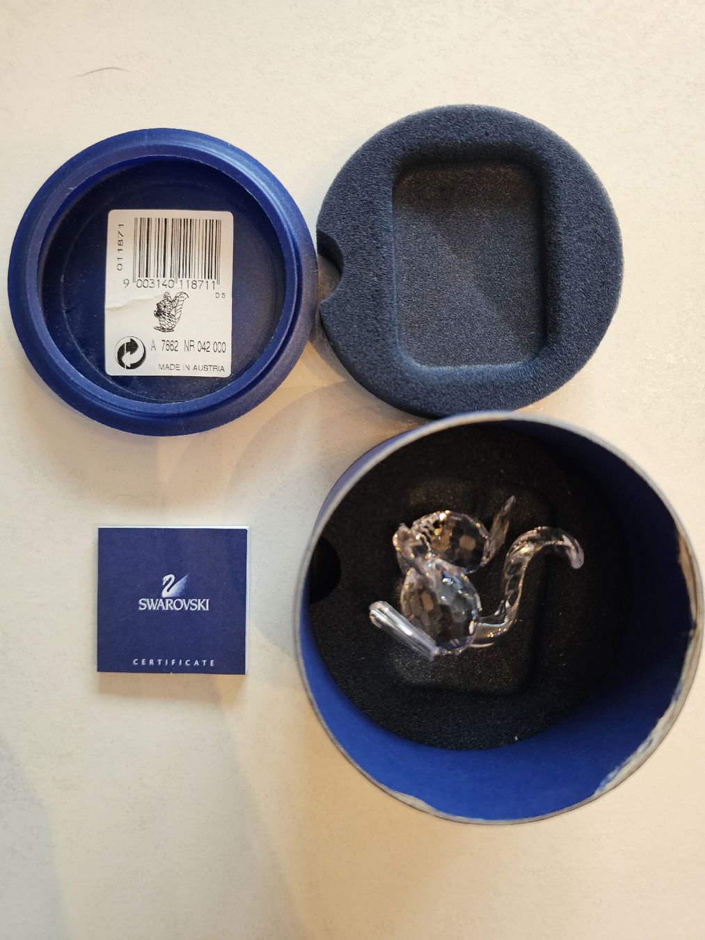Swarovski Statuette: Swarovski Eichhörnchen 042 000 – Nuovo e nell'imballaggio originale da Roggwil BE venduto da val_cqv7 1