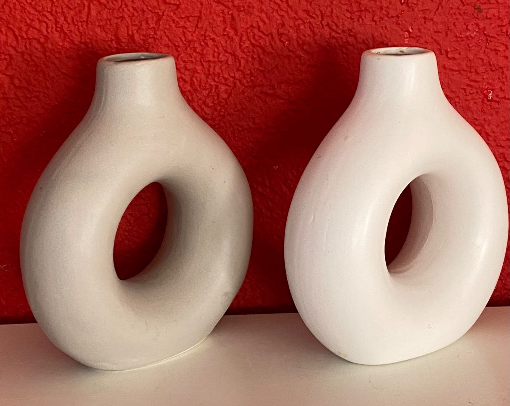 Vasi & Recipienti: 2er Set Design Vasen, Keramik, Weiss,Grau,Modern Style – Nuovo e nell'imballaggio originale da Zäziwil venduto da Emlea 5