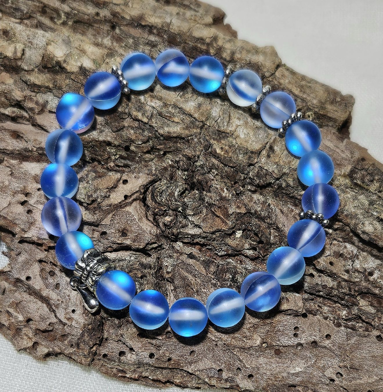Bracciali & Braccialetti: blaue Kristall Armk. - Spendenaktion – Nuovo (secondo la descrizione) da Unterkulm venduto da Nachtigall 5