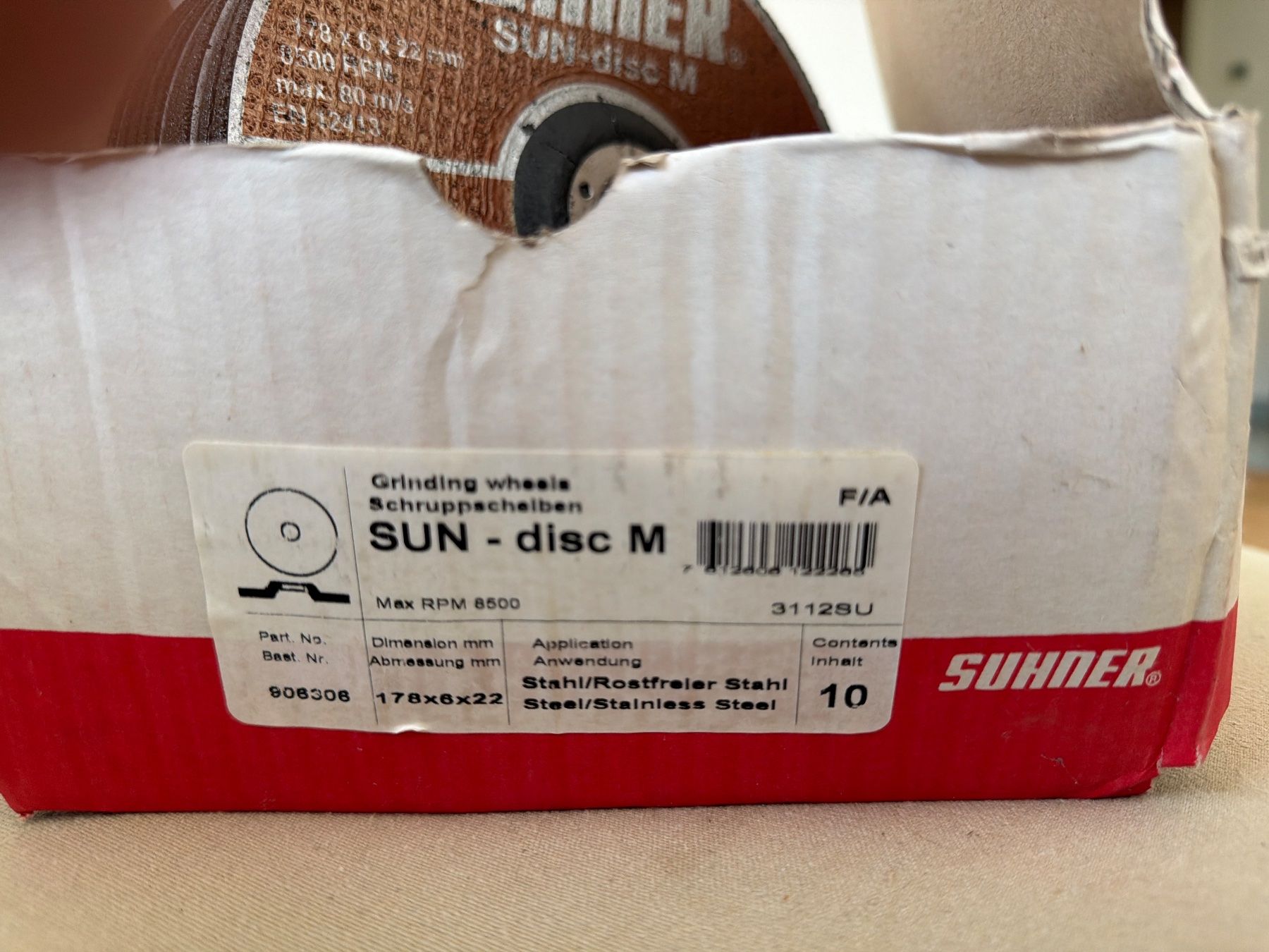 Suhner Tutti gli attrezzi: Schruppscheiben Suhner Sun Disc M 30 Winkelschleifer – Usato da Nussbaumen AG venduto da normajeanbaker 2