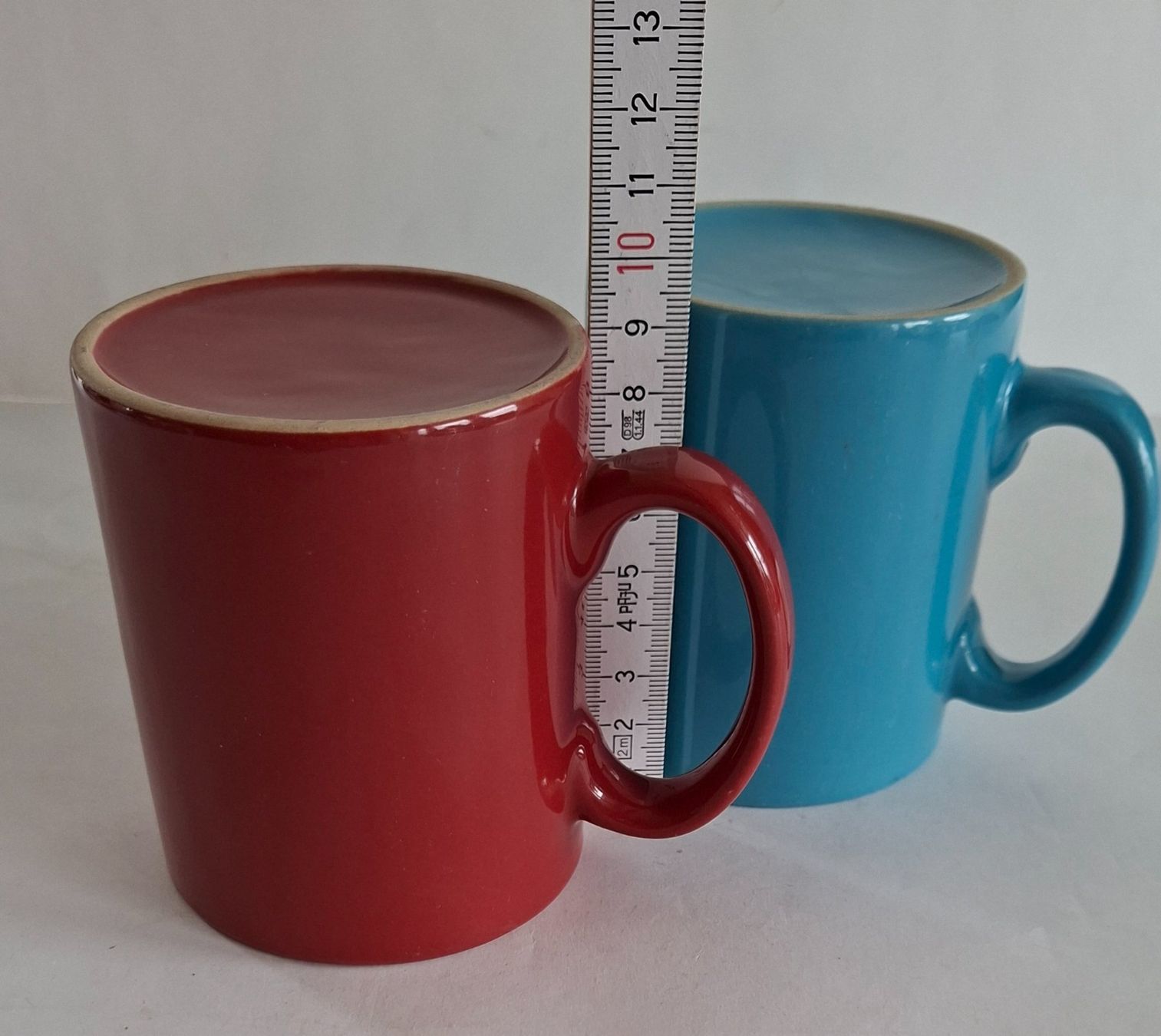 Rössler Tazze: 2er Set farbige Kaffee Tassen Rössler? Blau rot – Usato da Opfikon venduto da Diversamente 5