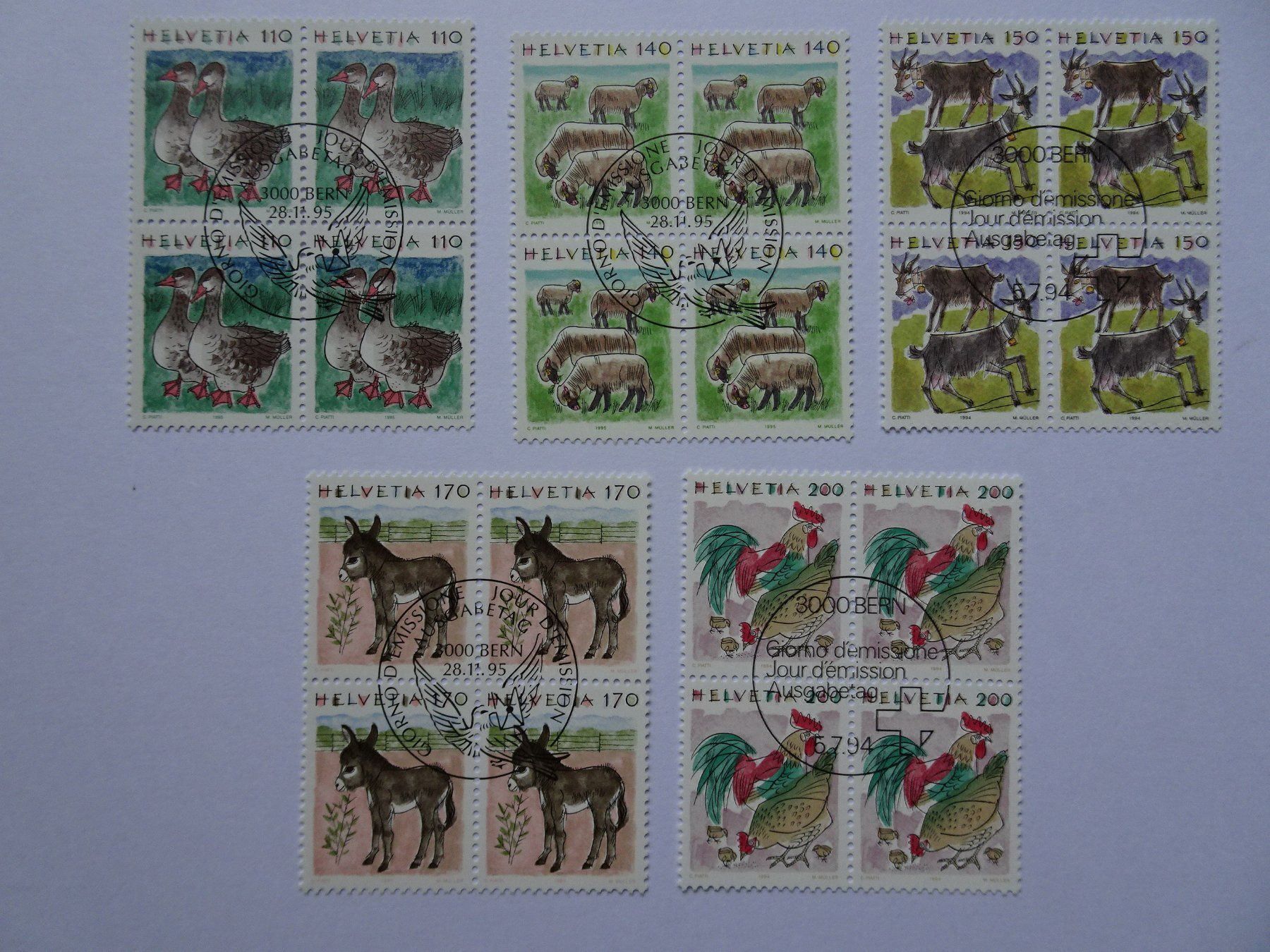 Alle Briefmarken: 1994/95 – Neu (gemäss Beschreibung) aus Aadorf von Chnorli-Furz