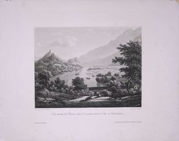 Brienzersee Interlaken Aquatinta bei Leuthold