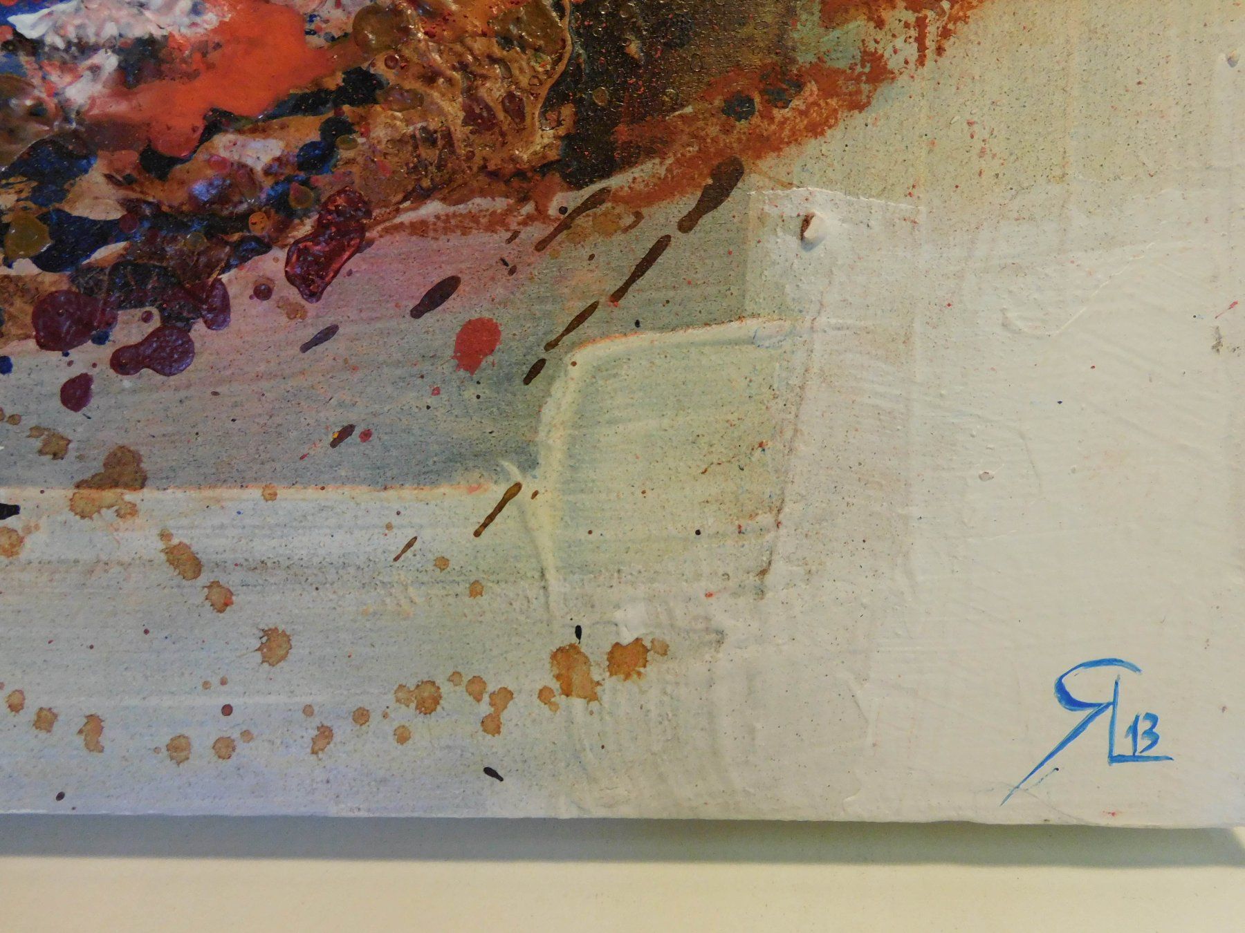 Dipinti: Kunst Ölgemälde gespachtelt signiert – Usato da Sursee venduto da 76 2