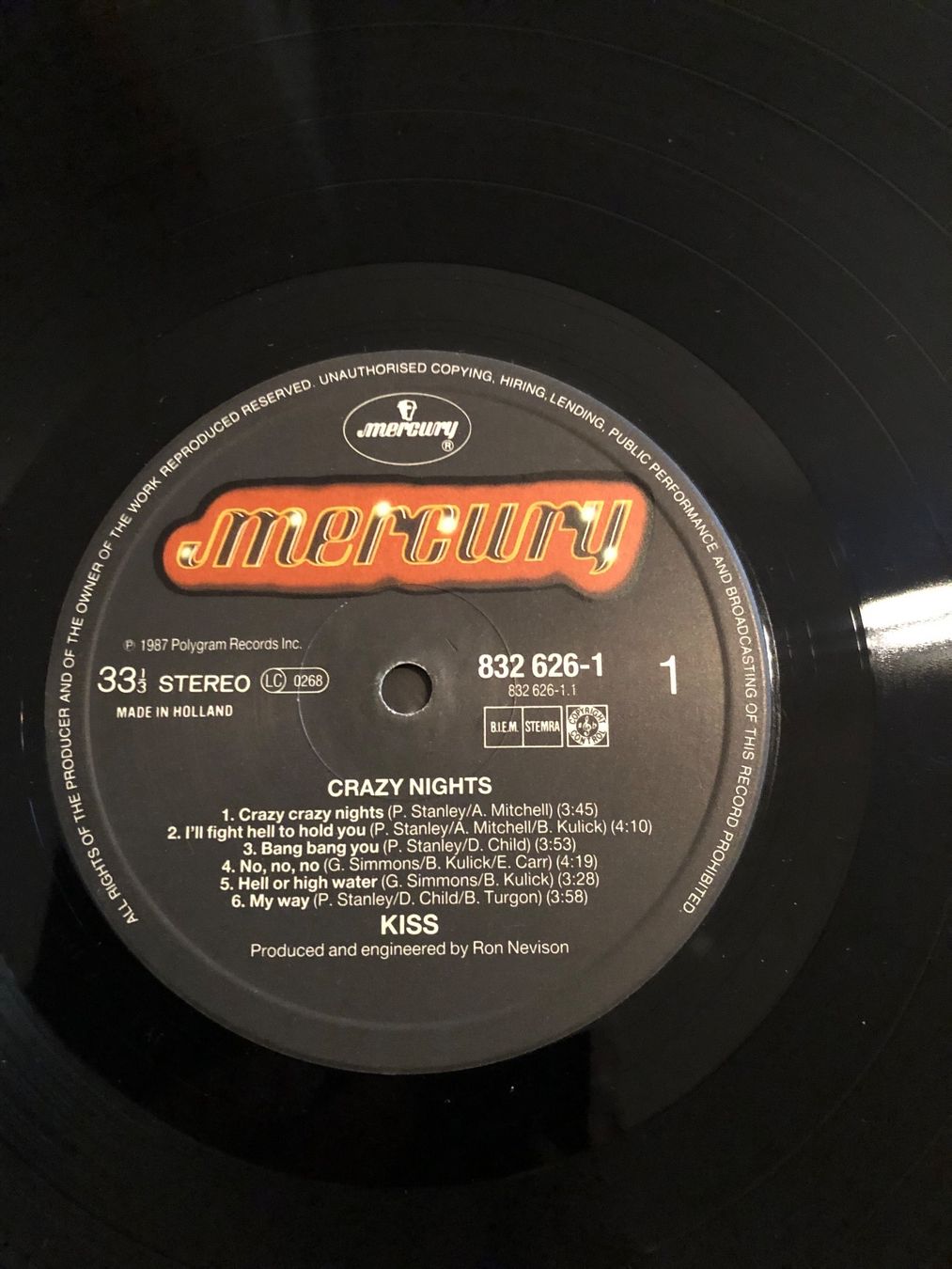 Dischi in vinile: Kiss. 1987. Crazy Nights – Usato da Faulensee venduto da Mizuno06 4