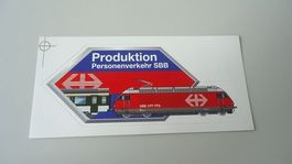 SBB Lok-Team Aufkleber, Produktion Personenverkehr, top NEU