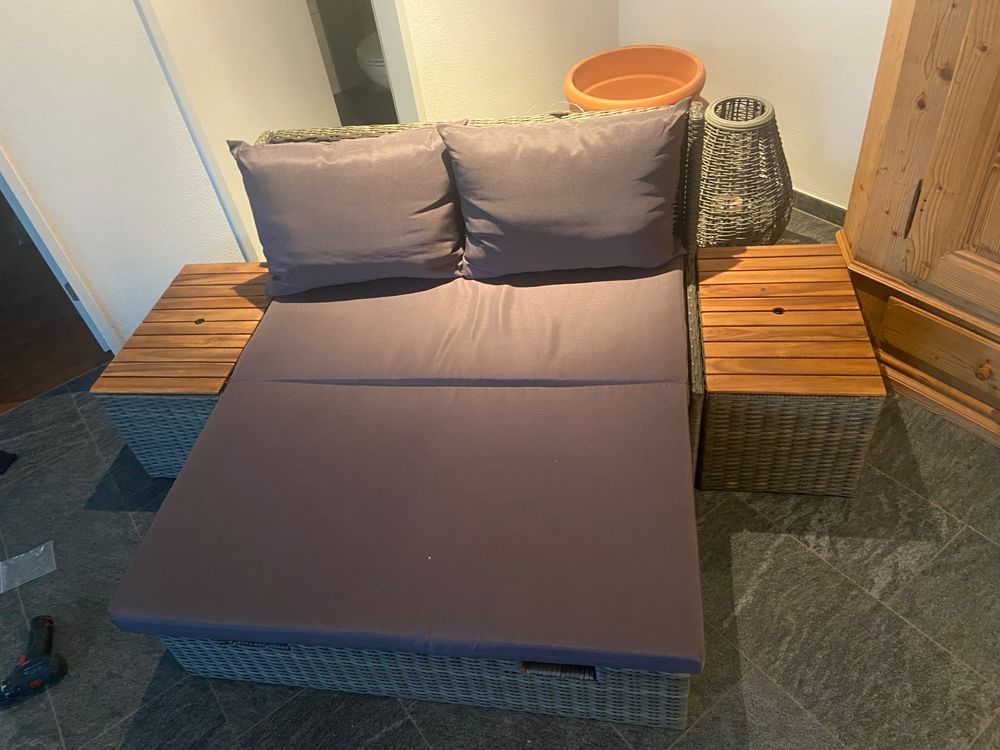 Loungesofa Gartenlounge zum Ausziehen Kaufen auf Ricardo