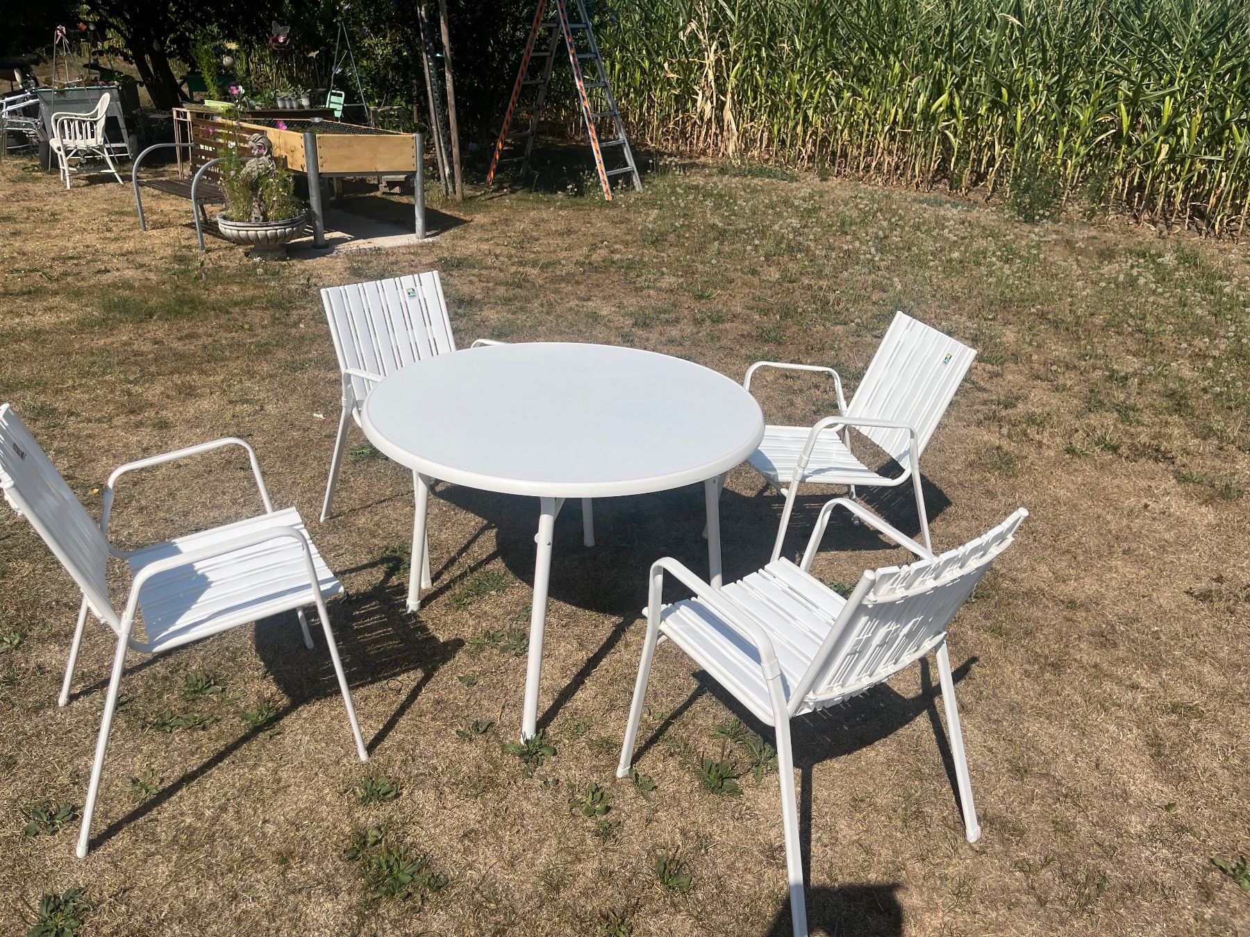 Tavoli: Gartentisch und 4 Stühle Stappelbar – Usato da Allmendingen b. BE venduto da juair 5