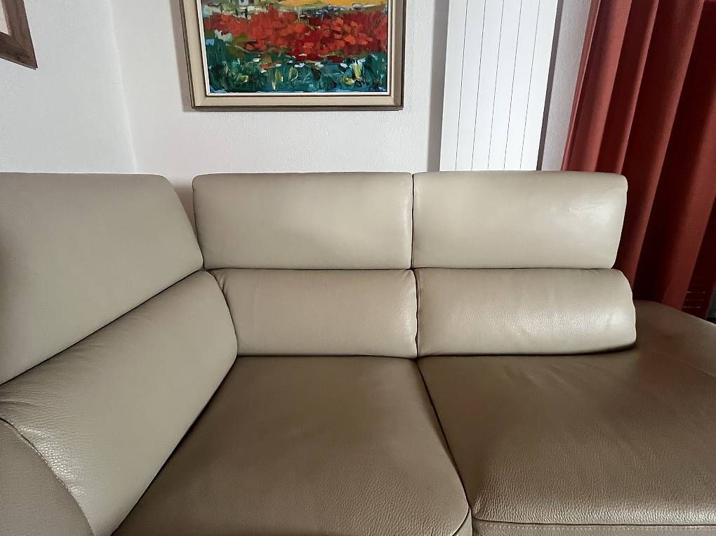 Sofas: Canapé d'angle en cuir – Gebraucht aus Sorens von Janel02 4