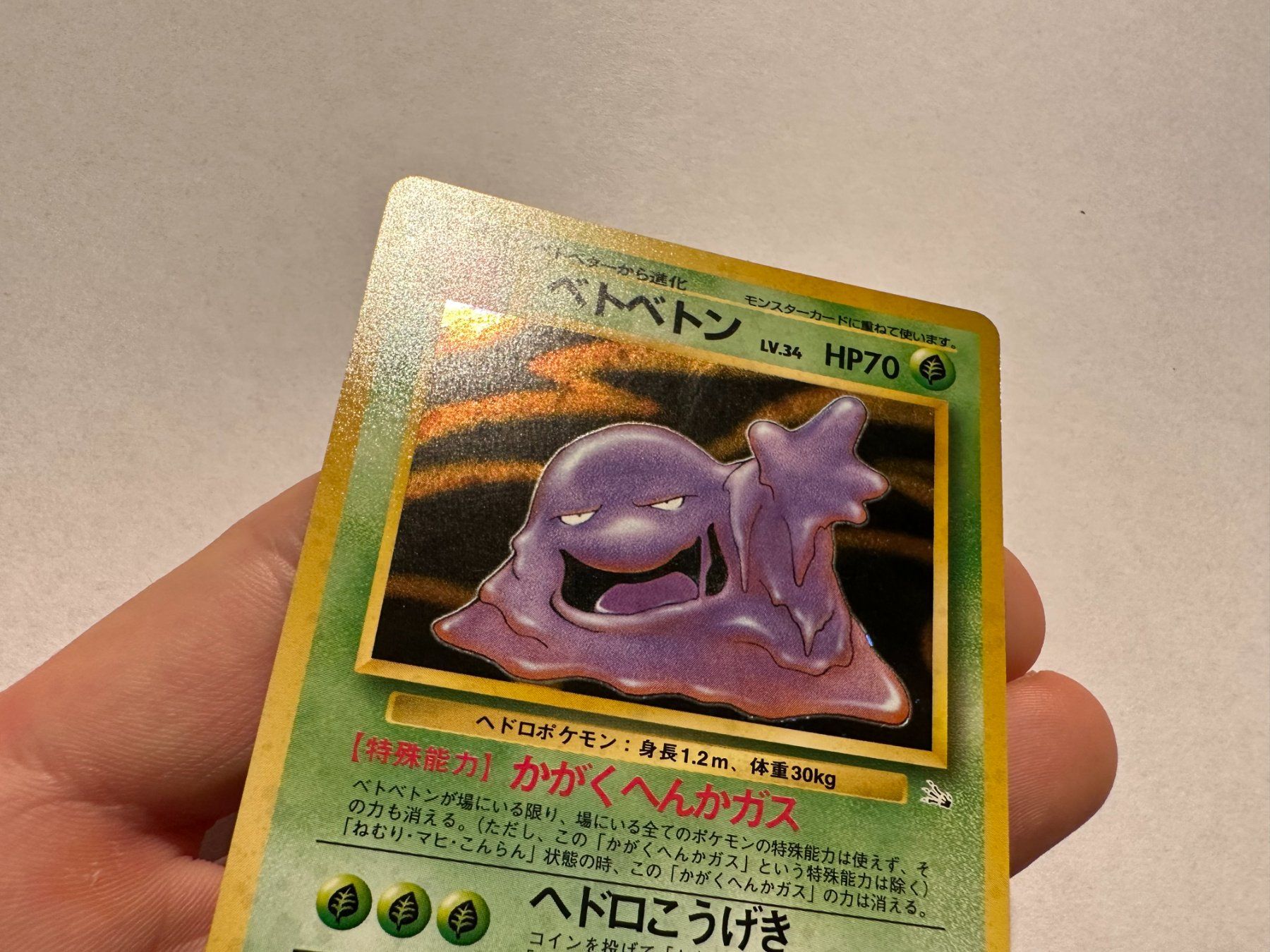 Pokémon Carte collezionabili: Muk holo Fossil Japanese – Usato da Hagendorn venduto da Pokecollectorch 3