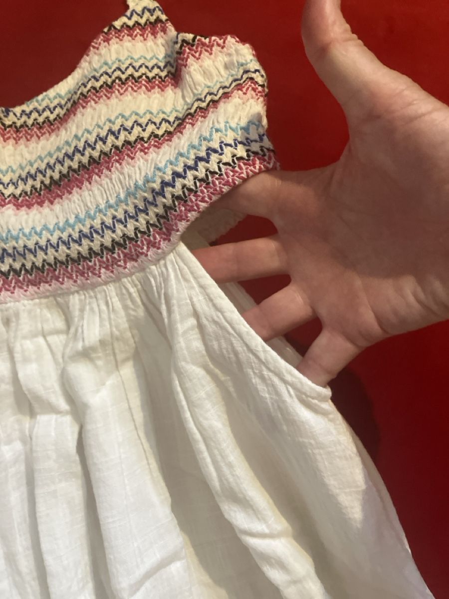 Roxy Kleider & Röcke: Kleid weiss Grösse M Roxy Maxikleid mit Smok-Bustier – Neu (gemäss Beschreibung) aus Muralto von jac_hkz5 2